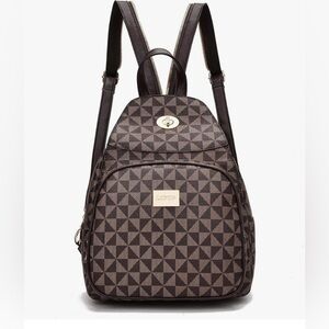 NWT-LCFUN-GORGEOUS BLACK AND BROWN BACKPACK